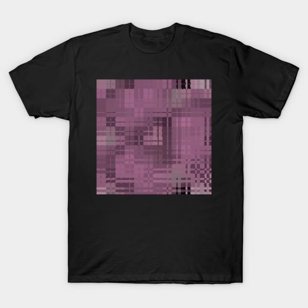 Abstract Squares Baby Pink Pattern T-Shirt by Peaceful Space AS